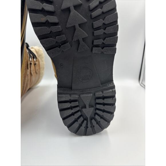 Sorel Caribou Boots Wool Lined Mens Size 8 Made In Canada Brown Kaufman Winter - Picture 10 of 11